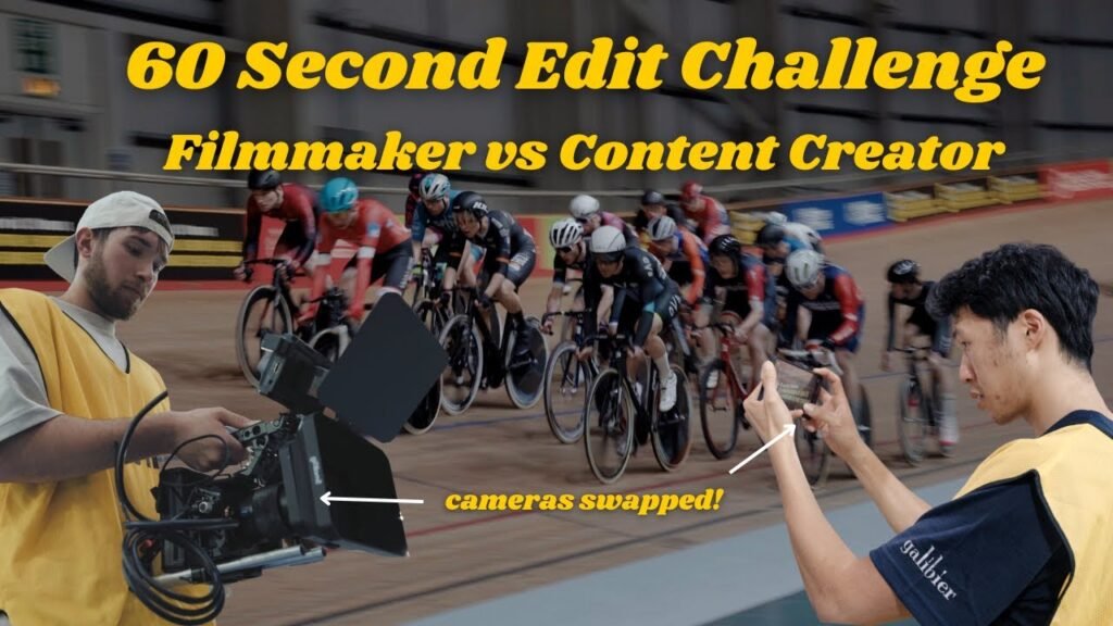 60 Second Edit Challenge Track Cycling at Newport Velodrome