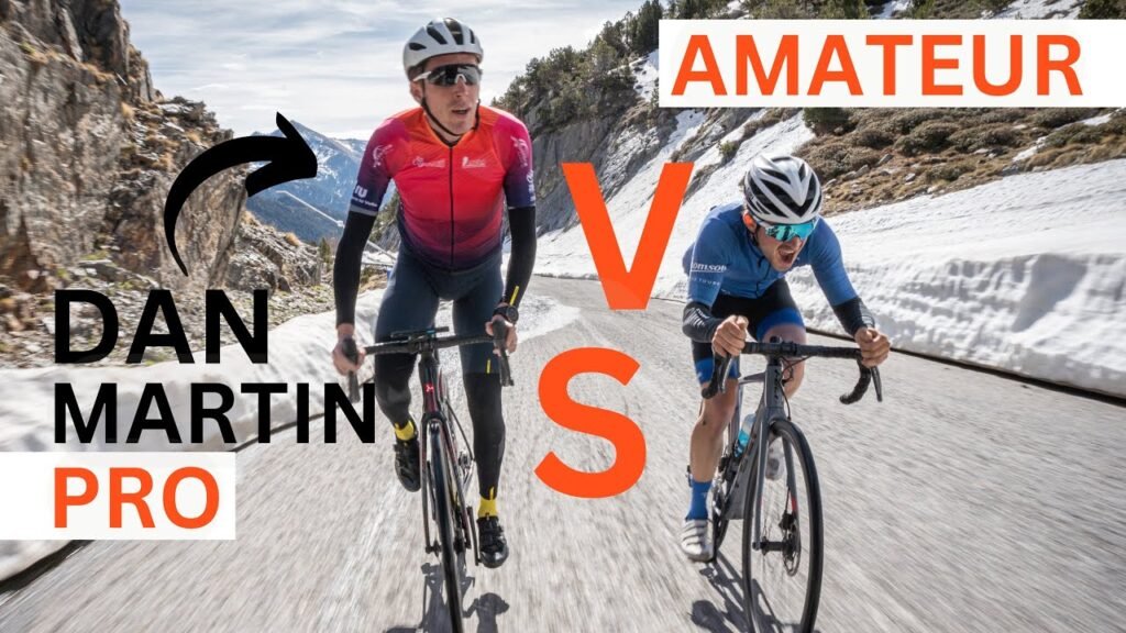 AMATEUR CYCLIST RACES a PRO CYCLIST