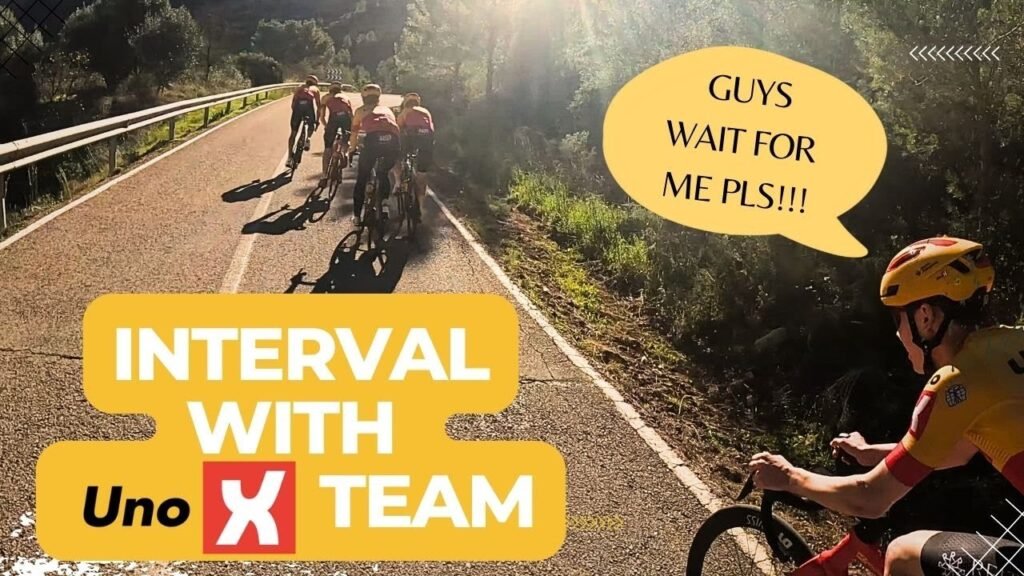 Amateur Cyclist catches up with UNO X TEAM during challenging interval