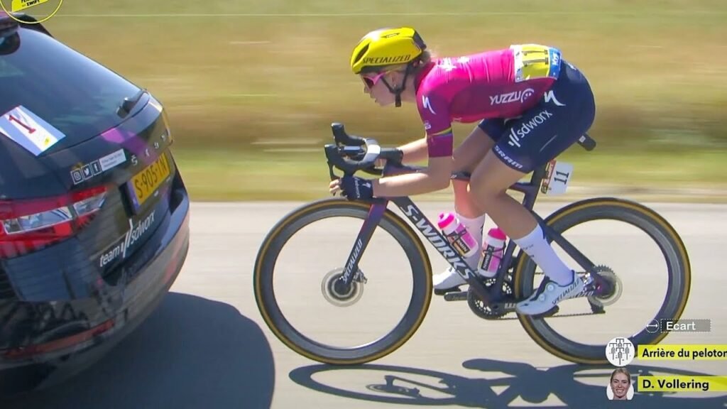 Controversial Penalty for Drafting Car Mid Race Tour de France