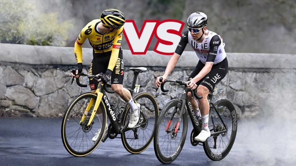 EPIC CYCLING BATTLE Tadej Pogacar vs Jonas Vingegaard