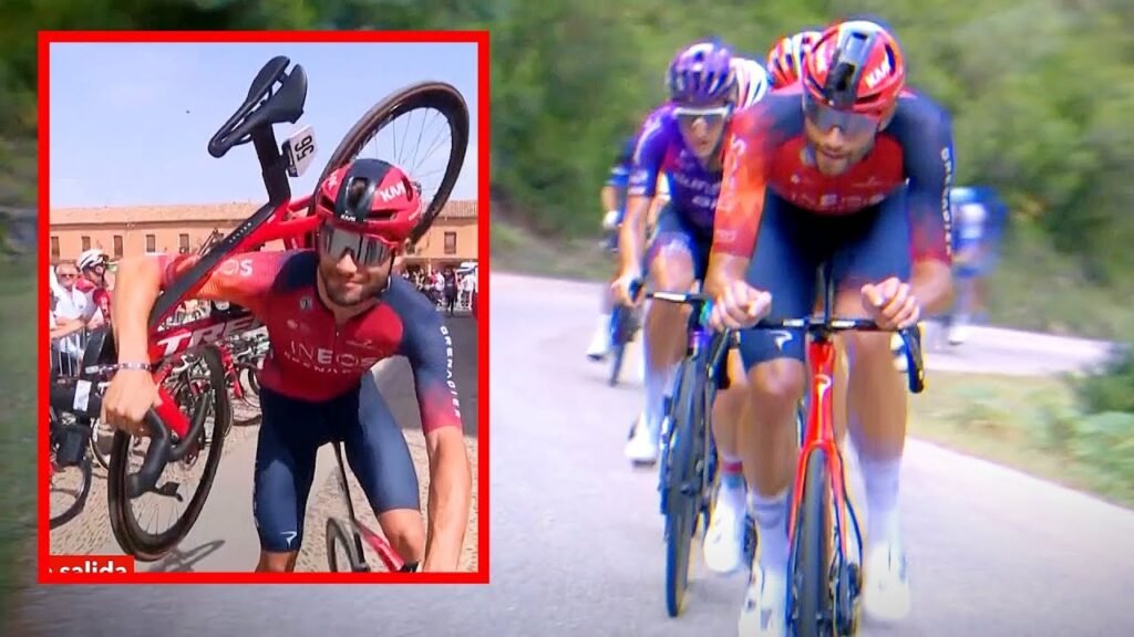 Filippo Ganna Steals a Bike before the Breakaway Vuelta