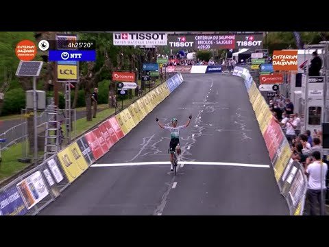 Lukas Postlberger wins Stage 2 of the Criterium du Dauphine