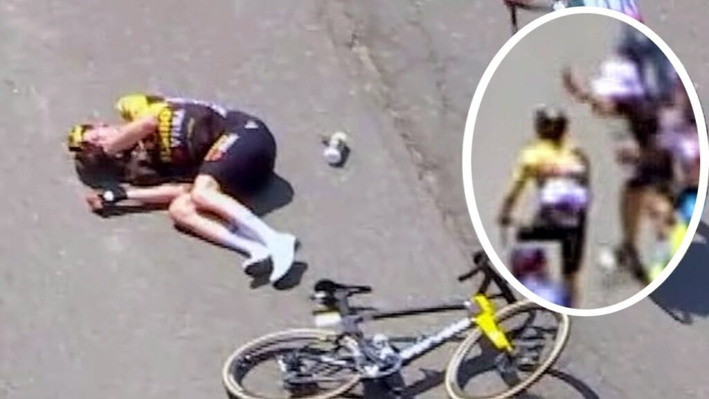 Spectator Causes Huge Crash in Tour de France 2023 Stage
