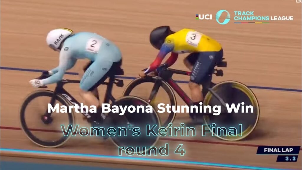 Womens Keirin Final Martha Bayona Stunning Win Round