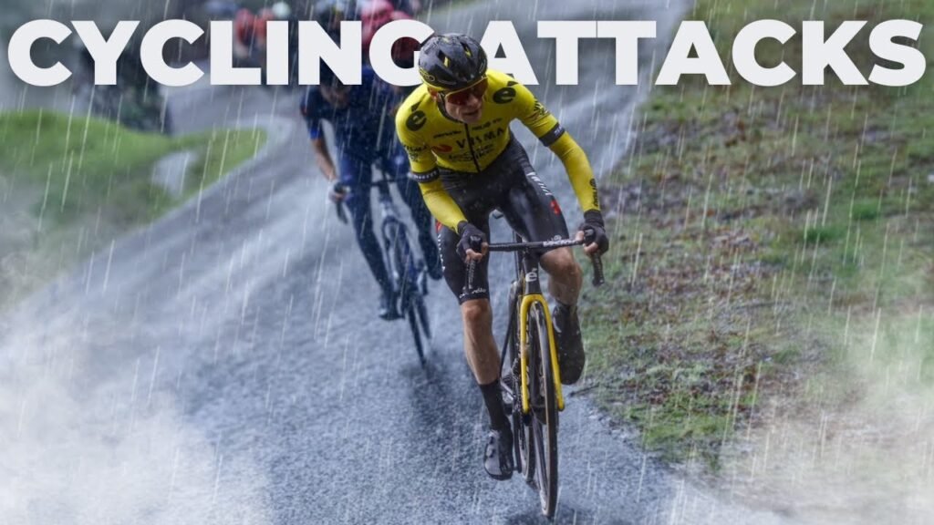 POWERFUL CYCLING ATTACKS Jonas Vingegaard Wout Van Aert