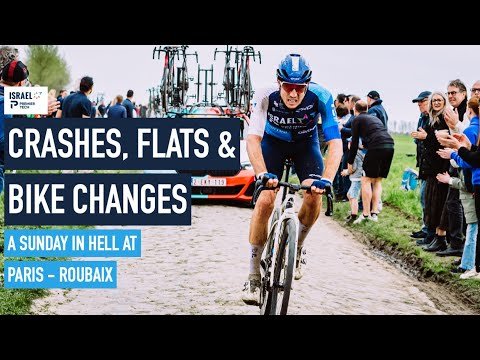 Crashes flats and bike changes a Sunday in Hell at