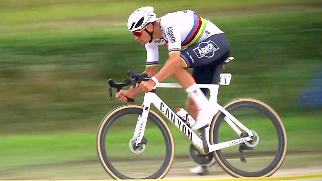 Mathieu van der Poel CRAZY Solo on the Cobbles