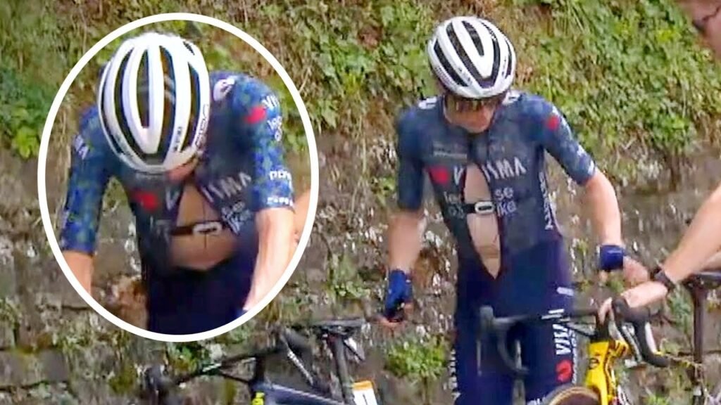 Jonas Vingegaard has a Clothing Malfunction Tour de France 2024