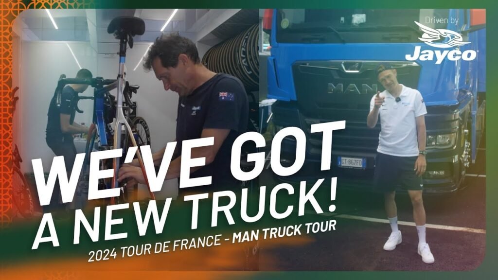 Pro Cycling Team Truck Tour Team Jayco AlUla