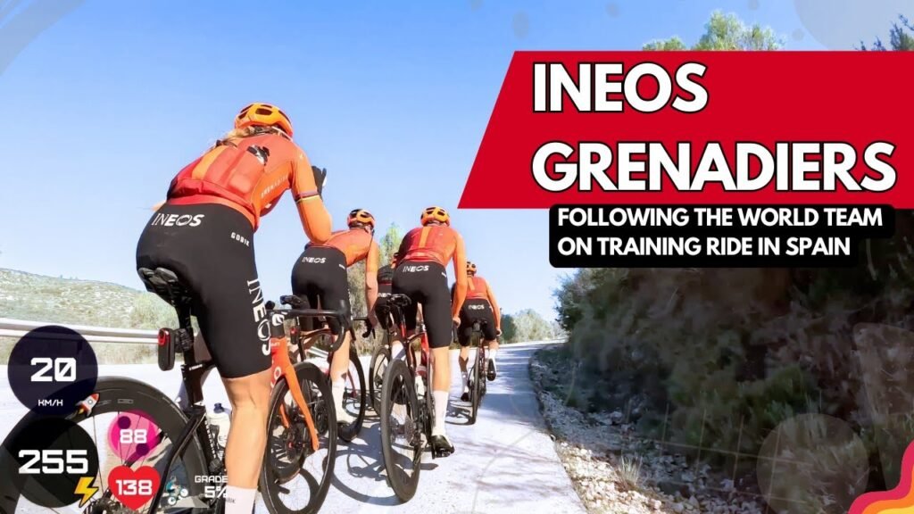 When INEOS GRENADIERS passes you on Downhill Winter Training Camp