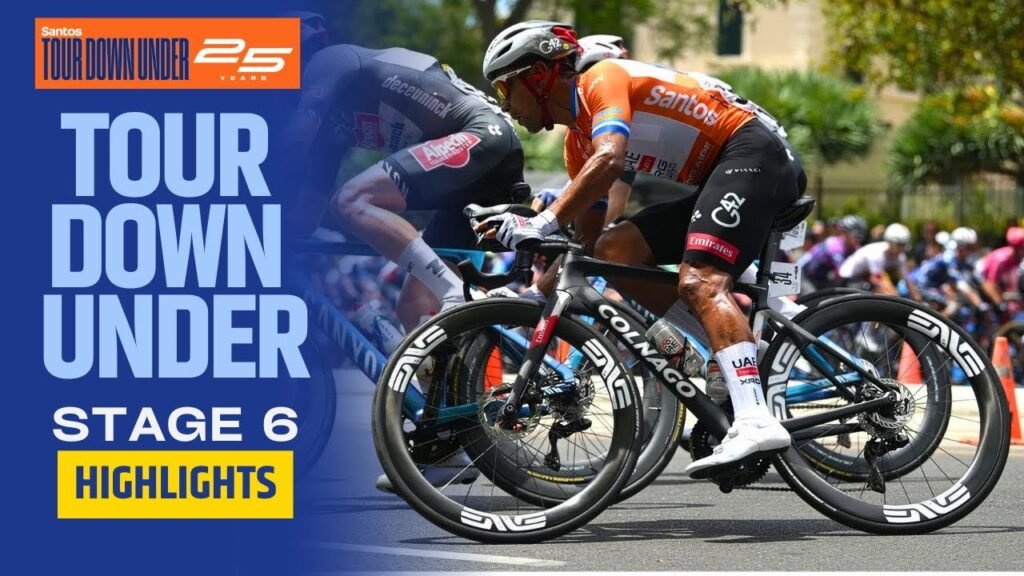 Last 1KM CHAOS Santos Tour Down Under Stage