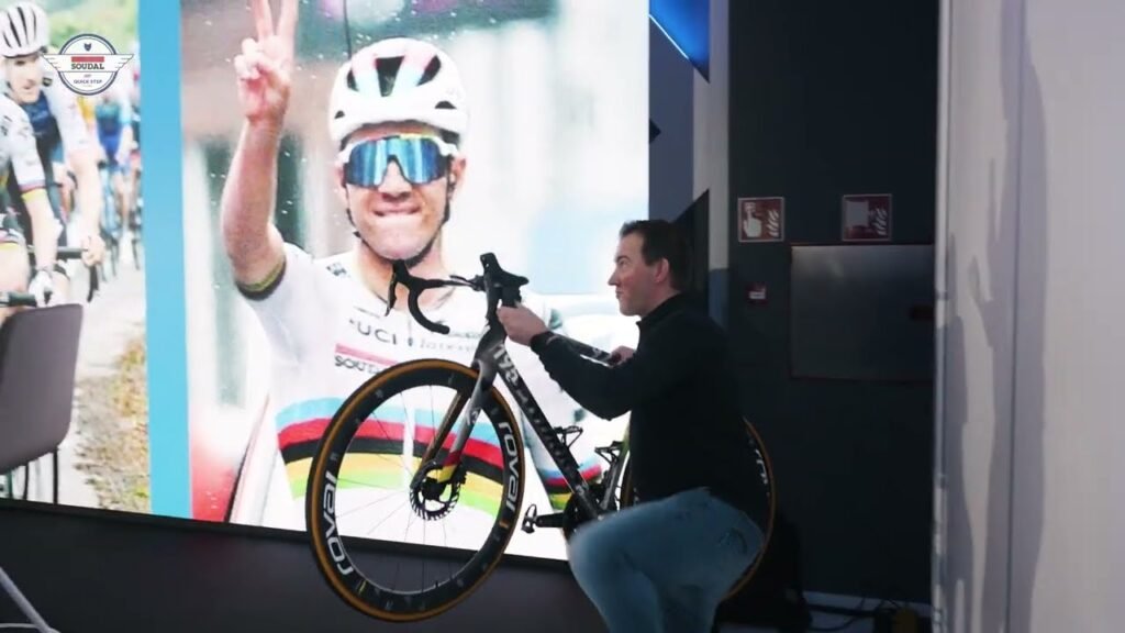 Patrick Lefevere receives a special bike Soudal Quick Step