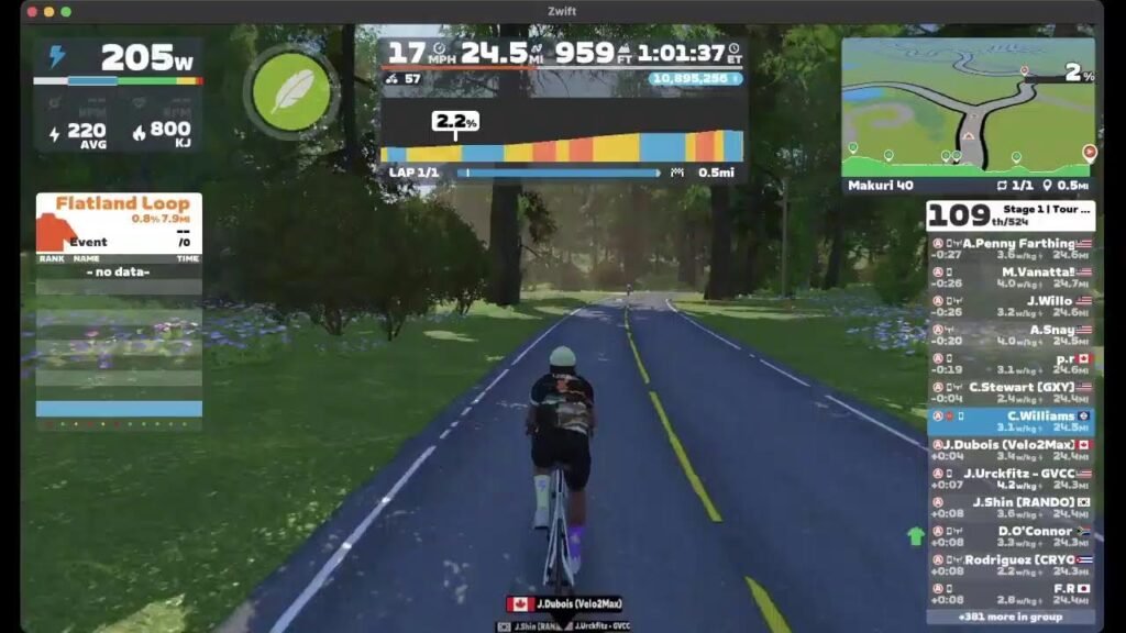 tour of zwift stage 1 QA