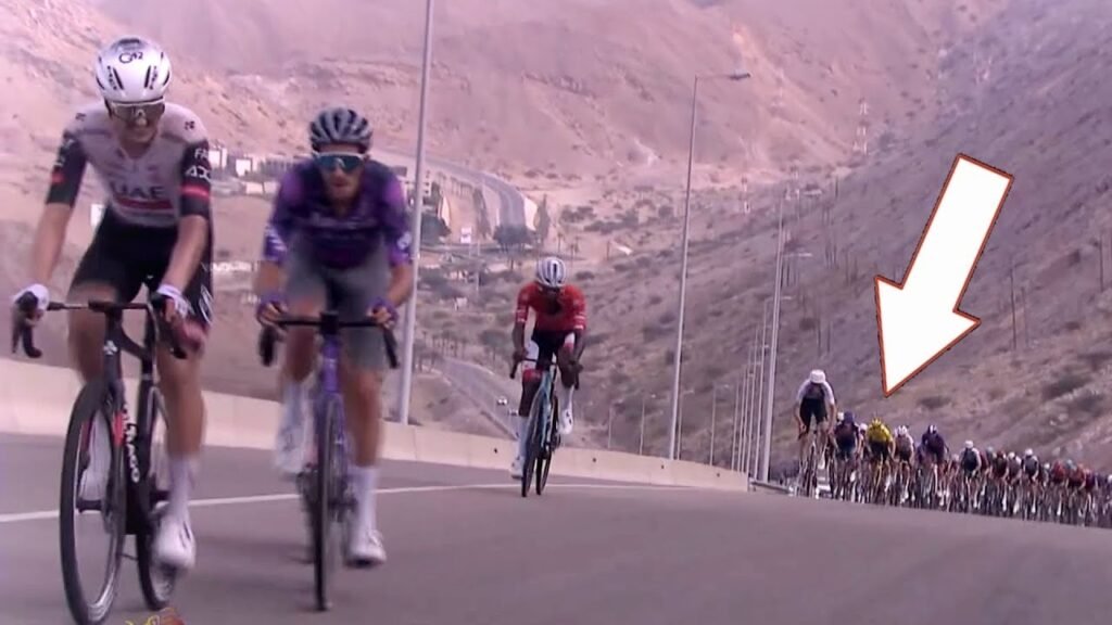 Jay Vine Launches on Crazy Steep Highway Climb Muscat