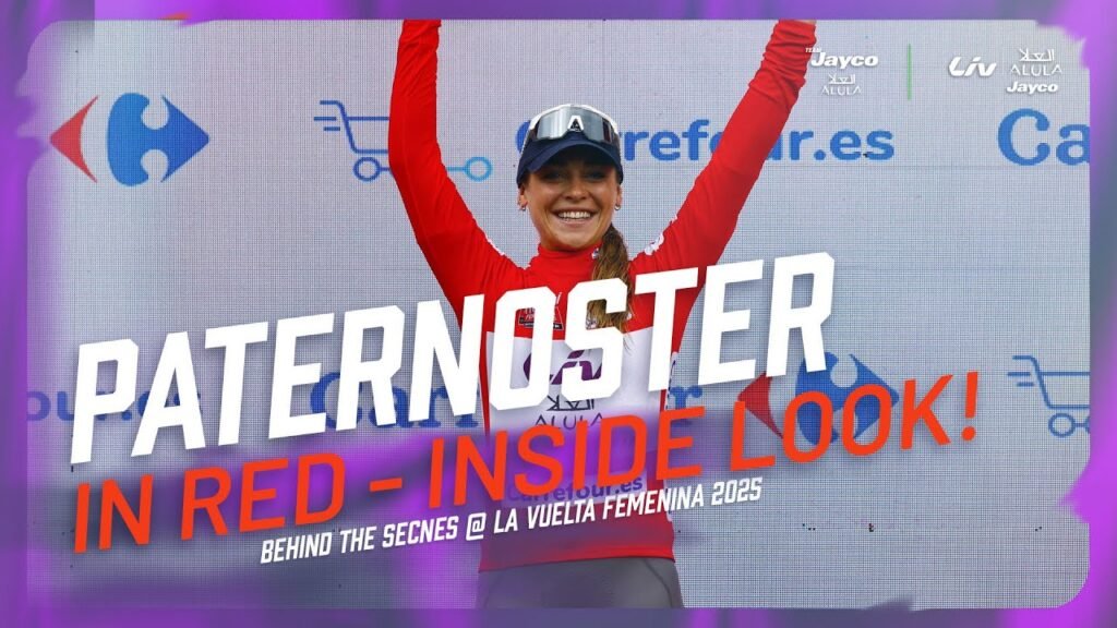 Letizia Paternoster in red @ La Vuelta Femenina 2025