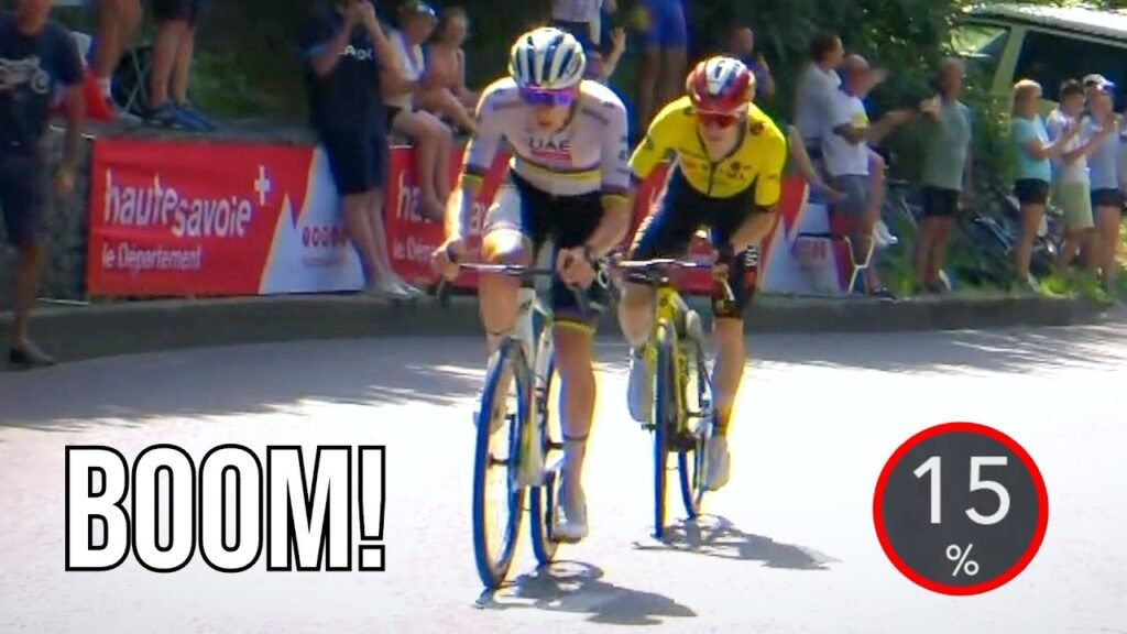 Tadej Pogacar Brings the BOOM on Jonas Vingegaard Criterium