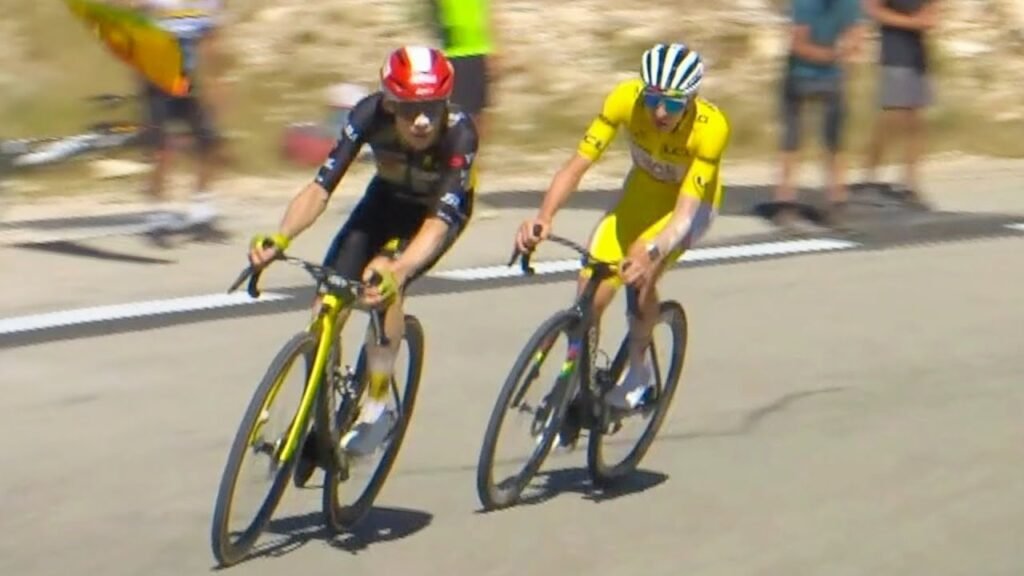 Vingegaard ALL OUT Attacks Pogacar on Mt Ventoux Tour