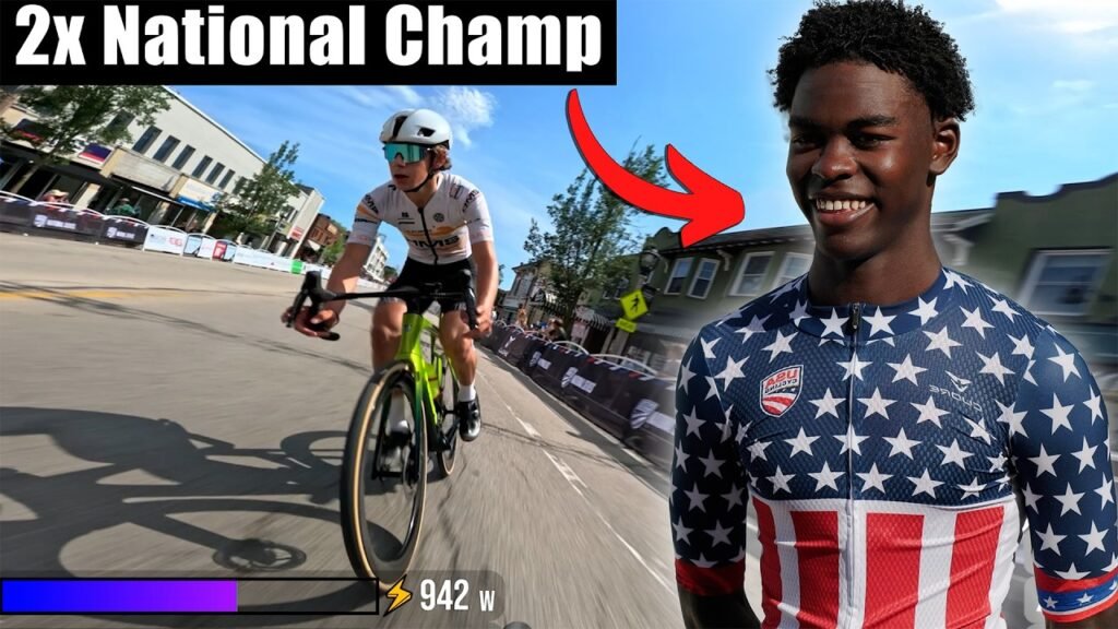 Watch this 15 year old DESTROY Criterium National Championships
