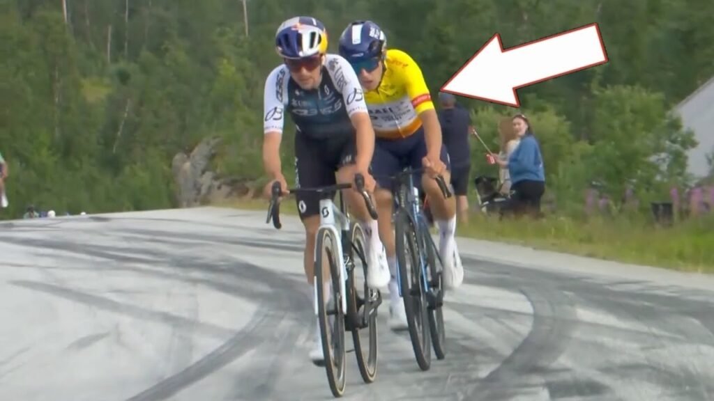 Tom Pidcock SURPRISED by Sprinter on Steep Climb Arctic