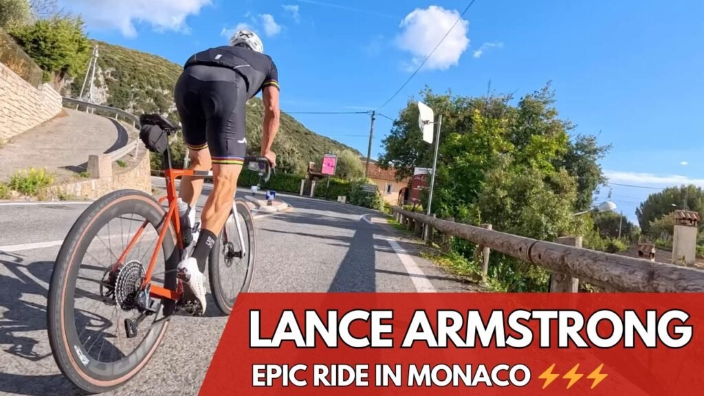 LANCE ARMSTRONG on TRAINING RIDE