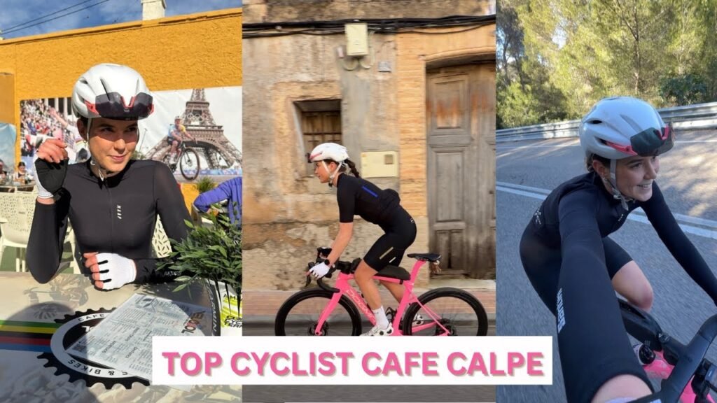 ITS WARMED UP IN CALPE VERY CYCLIST FRIENDLY CAFE