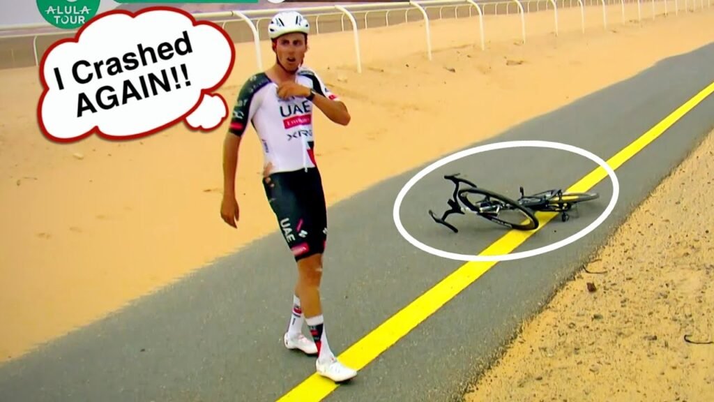 Jan Christen CRASH NIGHTMARE in Crosswind CHAOS AlUla Tour