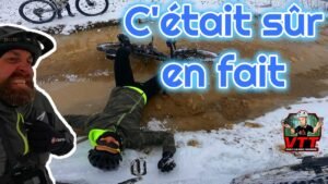 Ride VTT sous la neige et une chute mythique