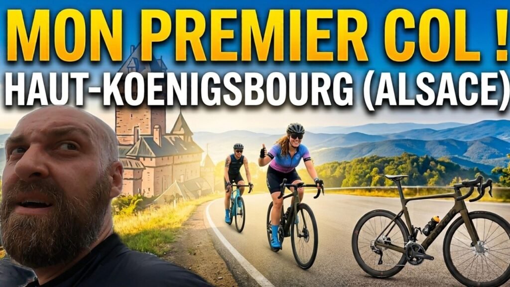 MON PREMIER VRAI COL A VELO Direction le Haut Koenigsbourg