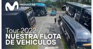 Vehiculos de Movistar Team en el Tour de Francia 2022 Ciclo News
