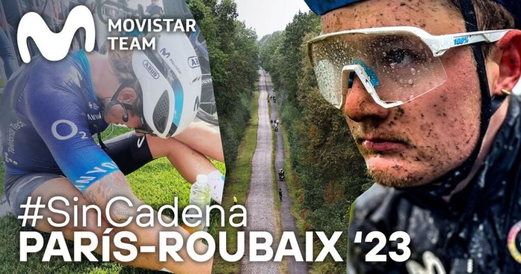 Paris-Roubaix 2023 con Movistar Team 9 Paris Roubaix 2023 con Movistar Team Bicycles4ever 1