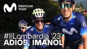 Adios Imanol Erviti Il Lombardia 2023 Movistar Team