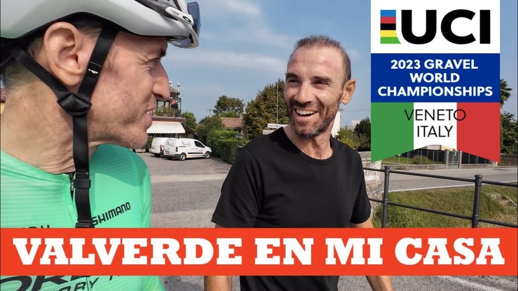 Alejandro Valverde en casa de Ibon Zugasti Mundial Gravel