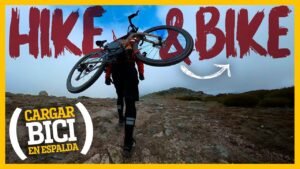 BICI a la ESPALDA con mochila HIKE BIKE GRAVEL