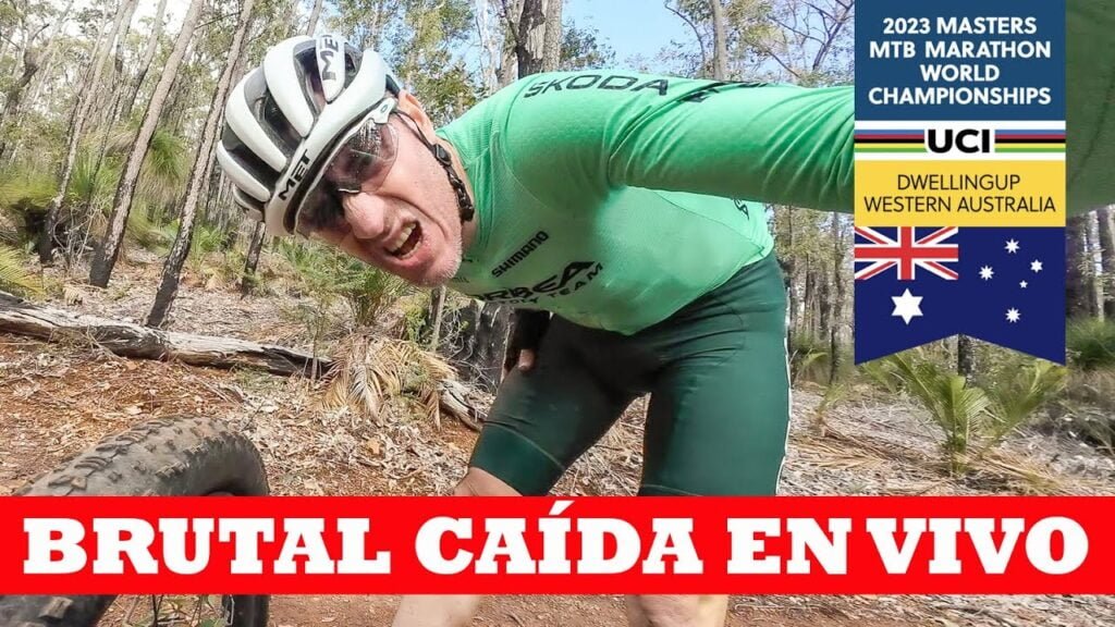 Caida brutal en vivo en el Mundial Dwellingup Australia