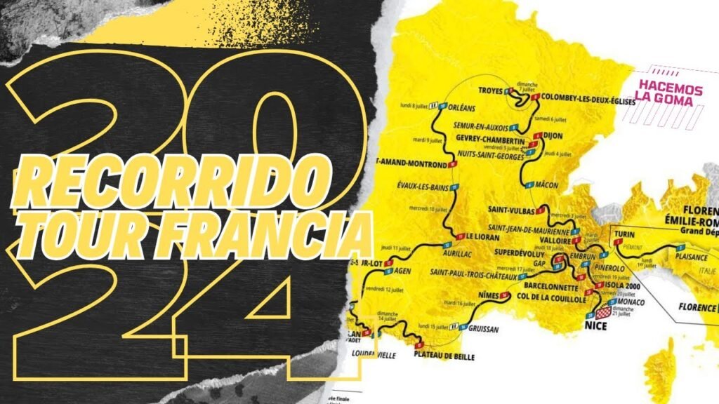 El recorrido del Tour de Francia 2024: ¿Solo 4 llegadas en alto? 4 El recorrido del Tour de Francia 2024 ¿Solo 4 llegadas