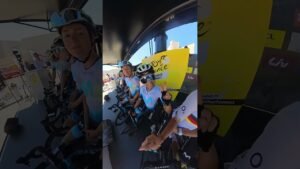 Inside a TDFF2023 stage start with Liane Lippert
