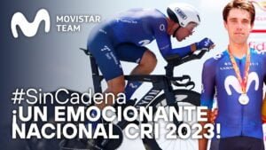 Nacional Contrarreloj Oier Lazkano medalla de plata con Movistar Team