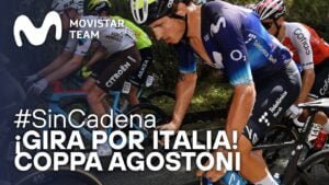 ¡En el coche de equipo en la Coppa Agostoni