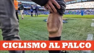 Ciclismo al palco Me cuelo en el estadio de la
