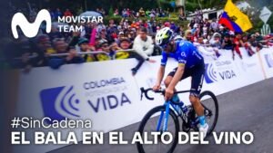 Alejandro Valverde en El Alto del Vino del Tour Colombia