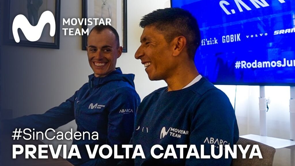 Enric y Nairo juntos en la Previa de Volta Catalunya 2024 | Movistar Team 9 Enric y Nairo juntos en la Previa de Volta Catalunya