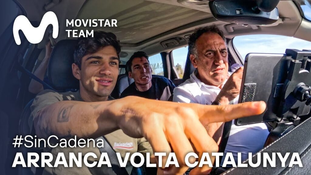 Jorge Martín y Aleix Espargaró con Movistar Team en la Etapa 1 de Volta Catalunya 8 Jorge Martin y Aleix Espargaro con Movistar Team en la