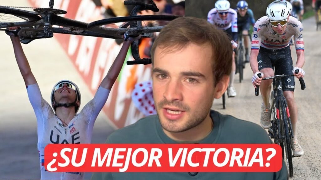 POGACAR CULMINA una FUGA de 80KM en STRADE BIANCHE 2024