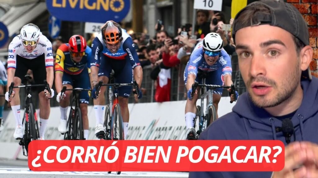 POGACAR vuelve a CHUTAR EN EL POSTE en la MILAN SAN