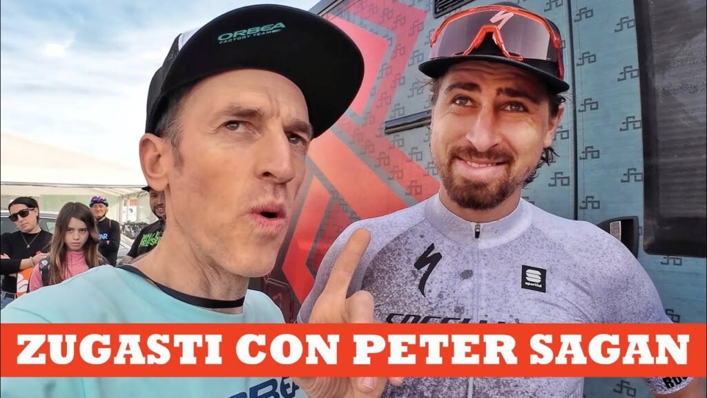 Zugasti con Peter Sagan Internacionales de Chelva Ibon