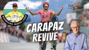 CARAPAZ ASALTA la ETAPA REINA y CARLOS RODRIGUEZ se viste