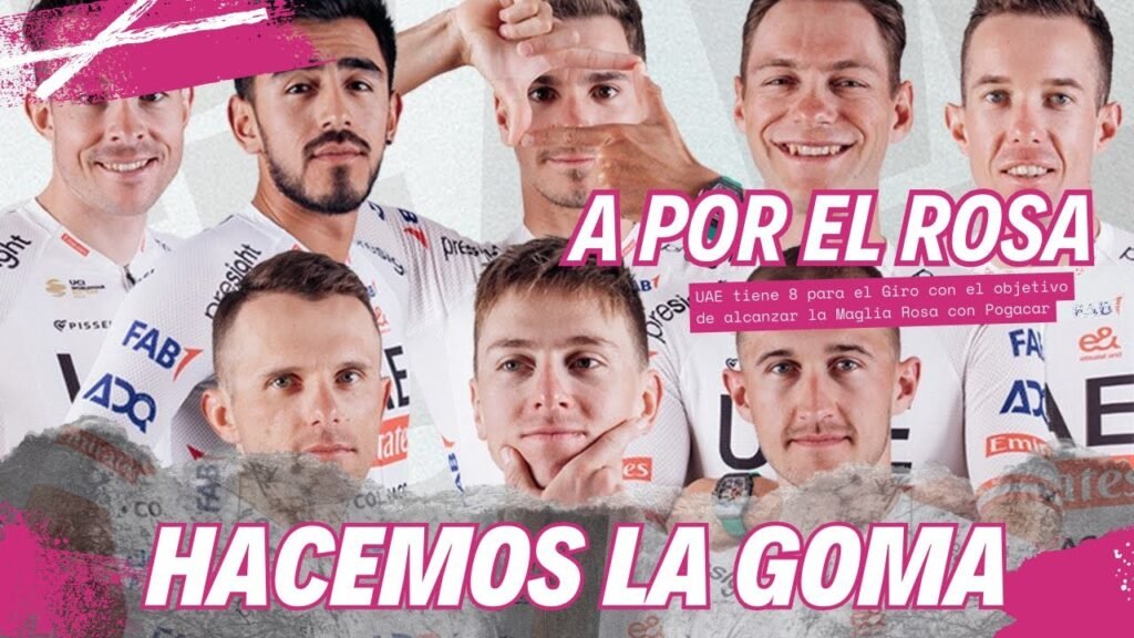 POGACAR presenta a su equipo para el GIRO DE ITALIA