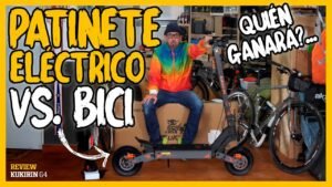 Patinete electrico VS bicicleta ¿Quien ganara Review Kukirin G4