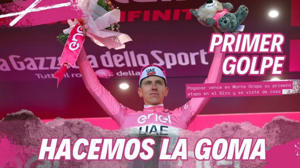 La primera vez de Rosa de Pogacar en el Giro